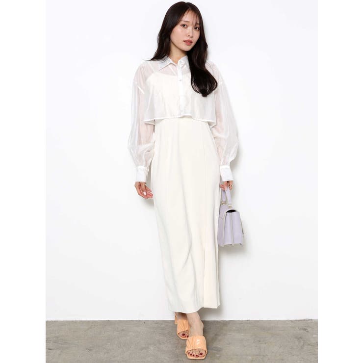 【マーキュリーデュオ】クロップドシアーシャツ クロップドシアーシャツ｜マーキュリーデュオの通販｜&mall
