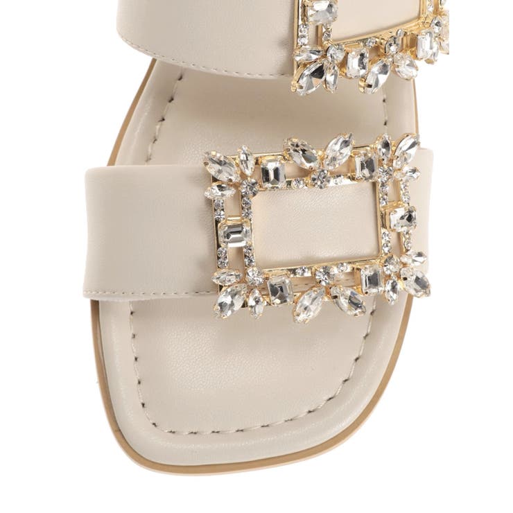 ビジューバックルフラットサンダル | MERCURYDUO | 詳細画像12 