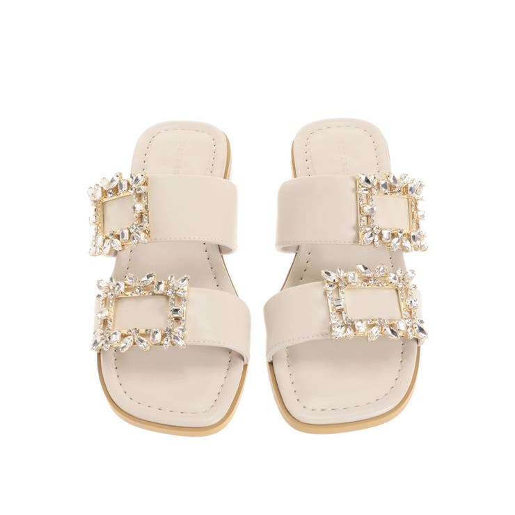 ビジューバックルフラットサンダル | MERCURYDUO | 詳細画像9 