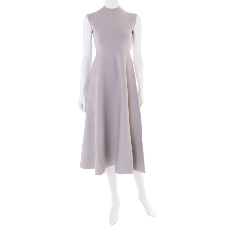 To/】ハイゲージノースリフレアニットワンピース[品番：MKSW0050726