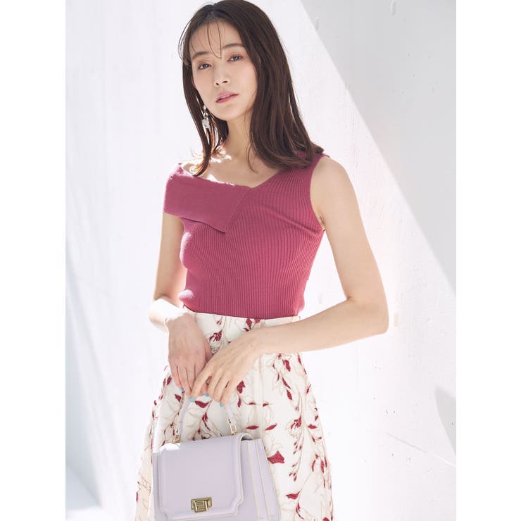 3WAYアシメチェンジリブコンパクトニット | MERCURYDUO | 詳細画像6 