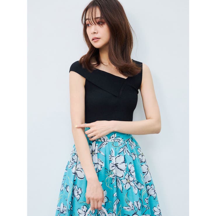 3WAYアシメチェンジリブコンパクトニット | MERCURYDUO | 詳細画像9 