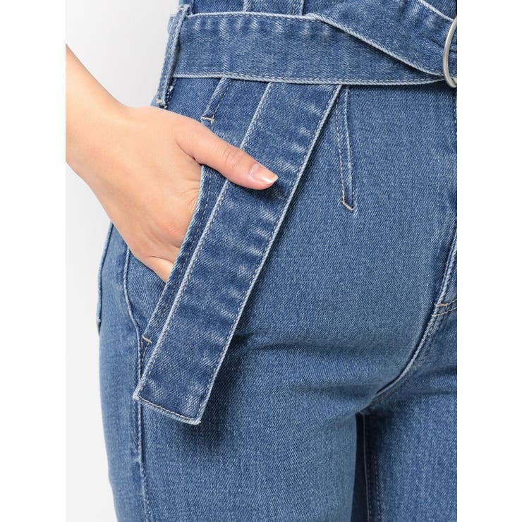 ハイウエストデザインデニムフレアパンツ[品番：MKSW0052333