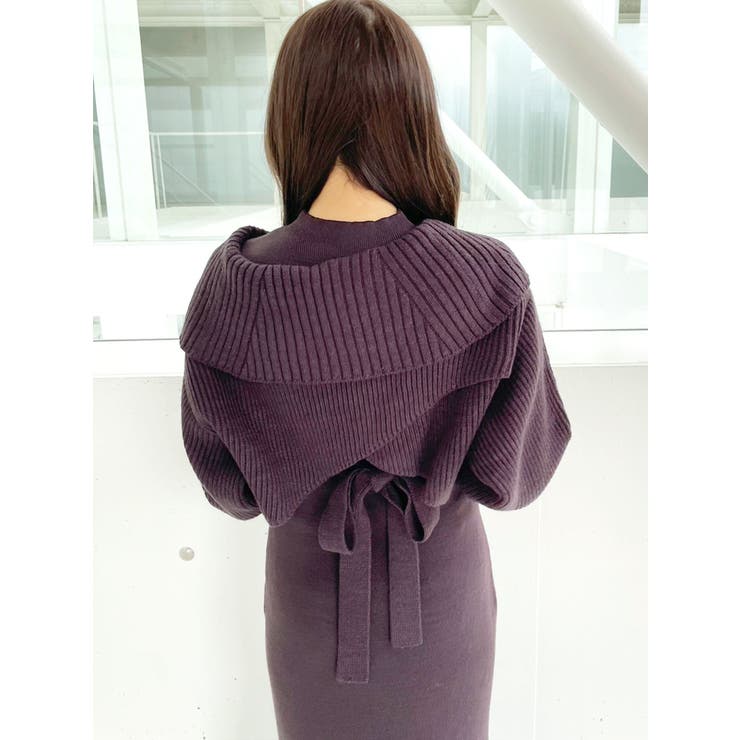 クロップドカーディガンセットマーメイドニットワンピース | MERCURYDUO | 詳細画像26 