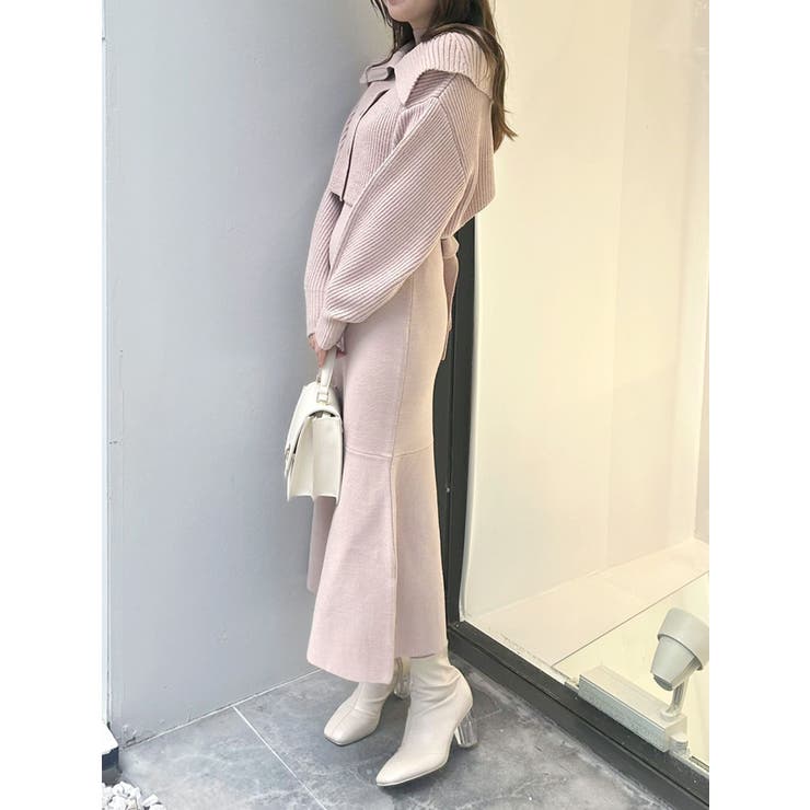 クロップドカーディガンセットマーメイドニットワンピース | MERCURYDUO | 詳細画像30 