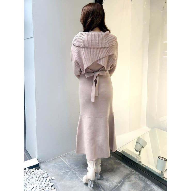 クロップドカーディガンセットマーメイドニットワンピース | MERCURYDUO | 詳細画像31 