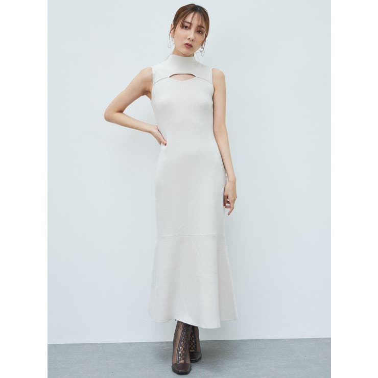 クロップドカーディガンセットマーメイドニットワンピース | MERCURYDUO | 詳細画像6 