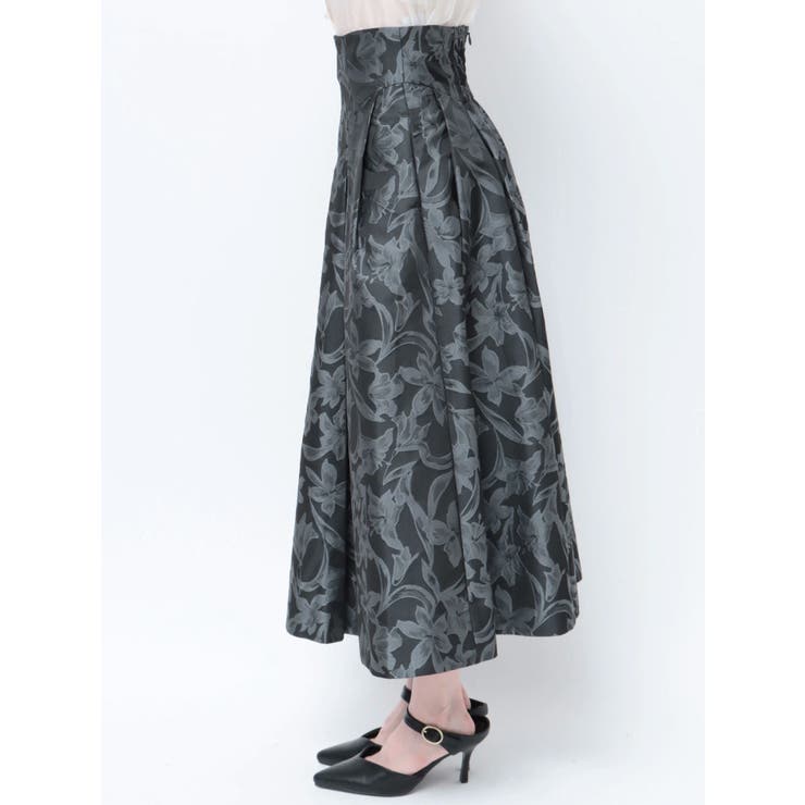 ボタニカル柄 ロングスカート スカート レディース 送料無料・再再販。メール便不可 | LADIES ALL ITEM | | antiqua公式サイト
