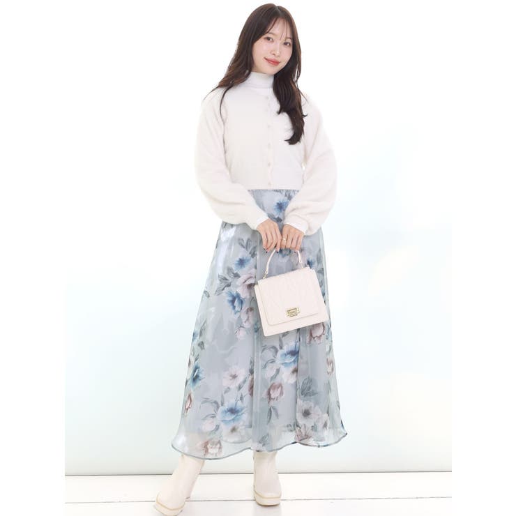 GENNY イタリア製　シルク　チュニックシャツ　上質❣️ クリーニング済み　希少 ロングスリーブミニシャギーニットカーディガン[品番