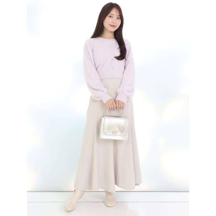 GENNY イタリア製　シルク　チュニックシャツ　上質❣️ クリーニング済み　希少 ロングスリーブミニシャギーニットカーディガン[品番