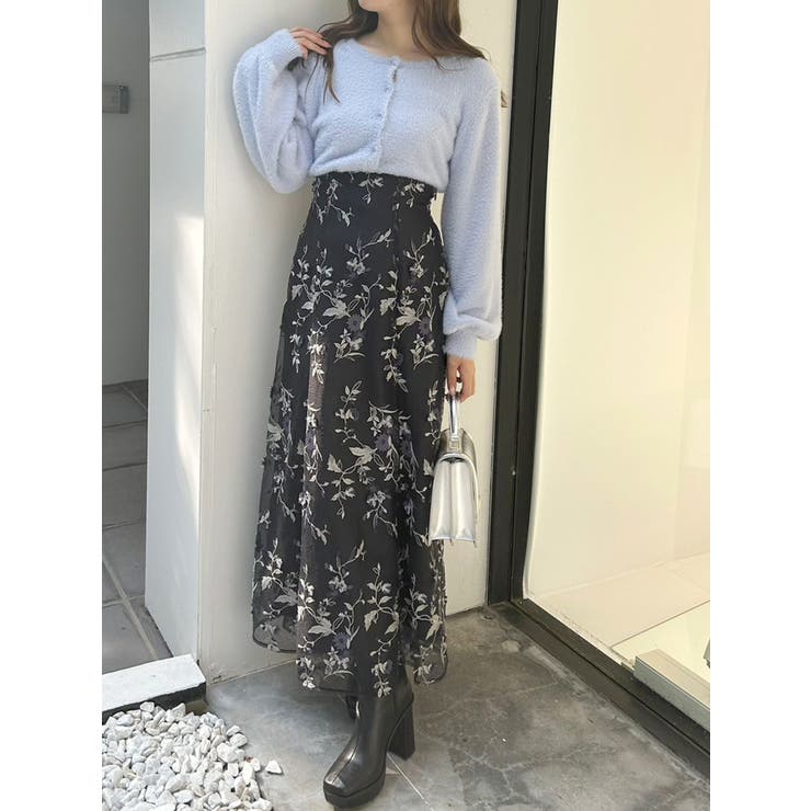 フラワーイレヘムノースリニットセット[品番：MKSW0037513