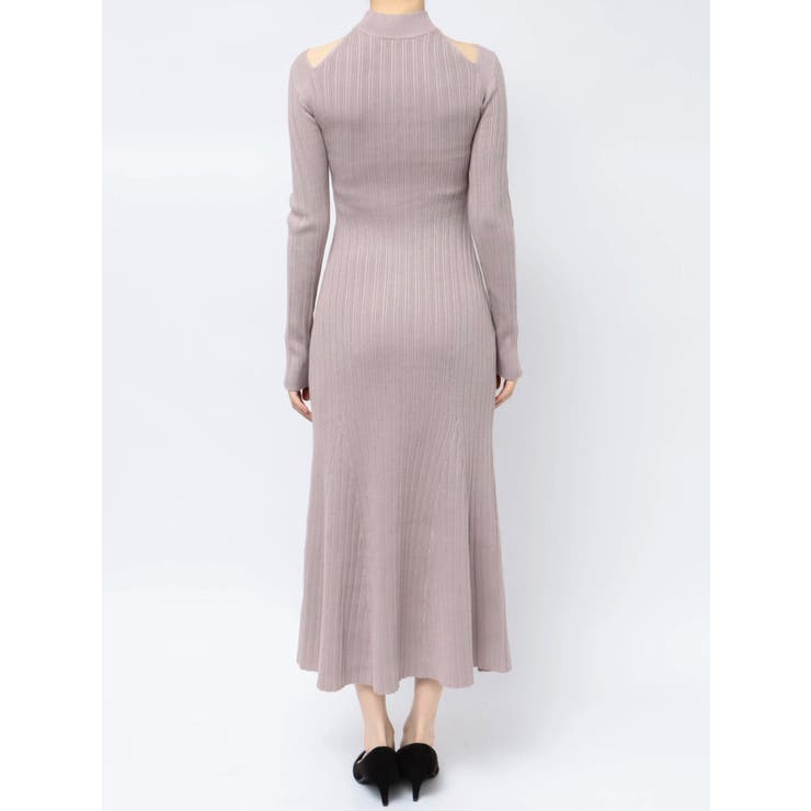 2WAYランダムリブビスチェ風マーメイドニットワンピース MERCURYDUO 2WAYランダムリブビスチェ風マーメイドニットト