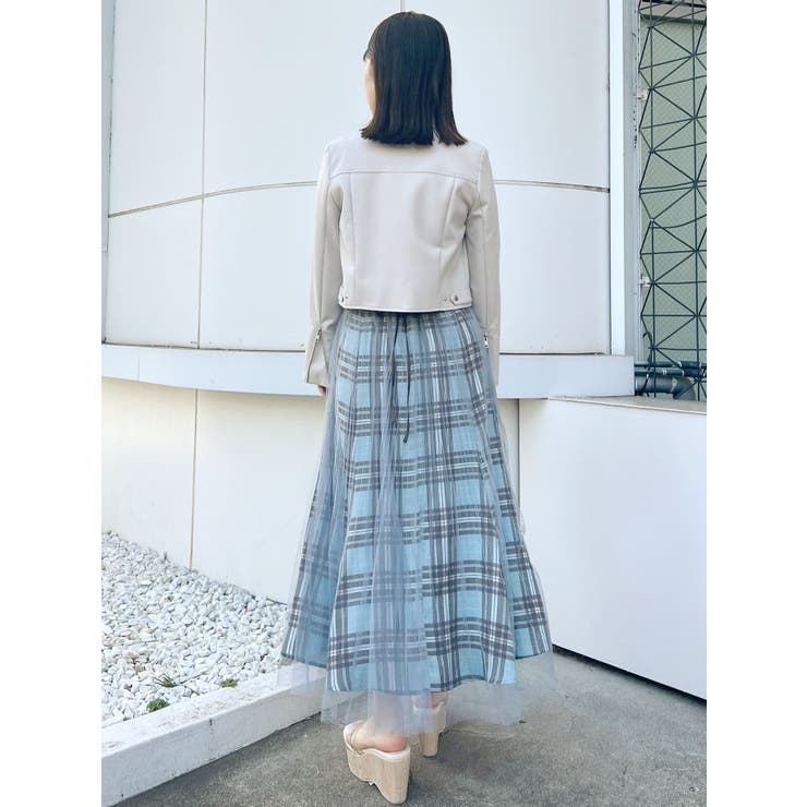 MERCURYDUO（マーキュリーデュオ）の「チュールレイヤードニット