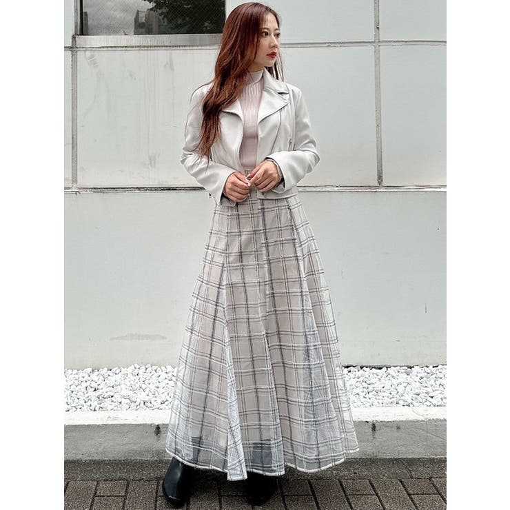 スパンコールレーススカート [品番：MKSW0057149]｜MERCURYDUO  