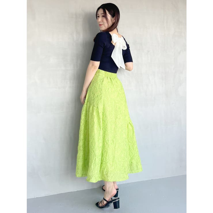 2WAY異素材BIGリボンニット | MERCURYDUO | 詳細画像16 