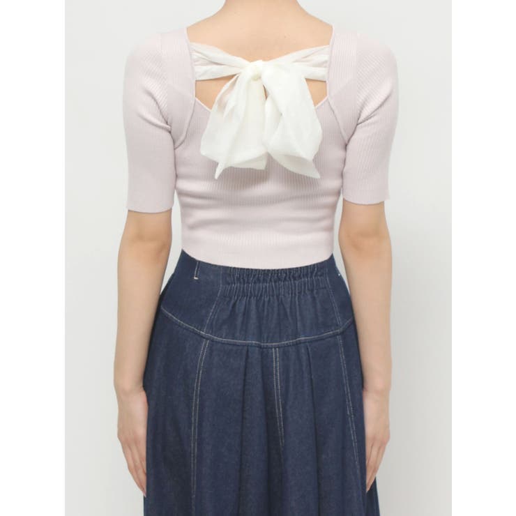 2WAY異素材BIGリボンニット | MERCURYDUO | 詳細画像33 