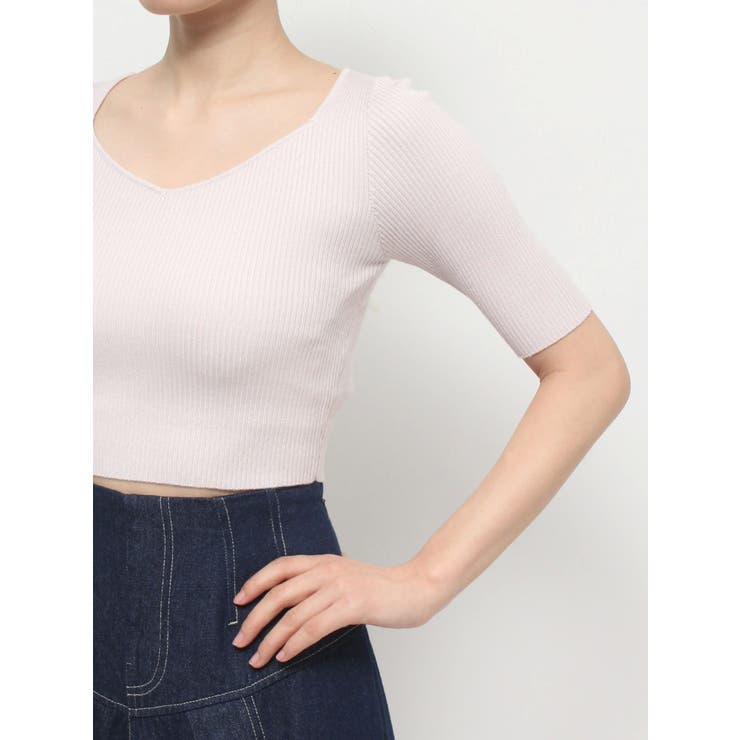 2WAY異素材BIGリボンニット | MERCURYDUO | 詳細画像35 