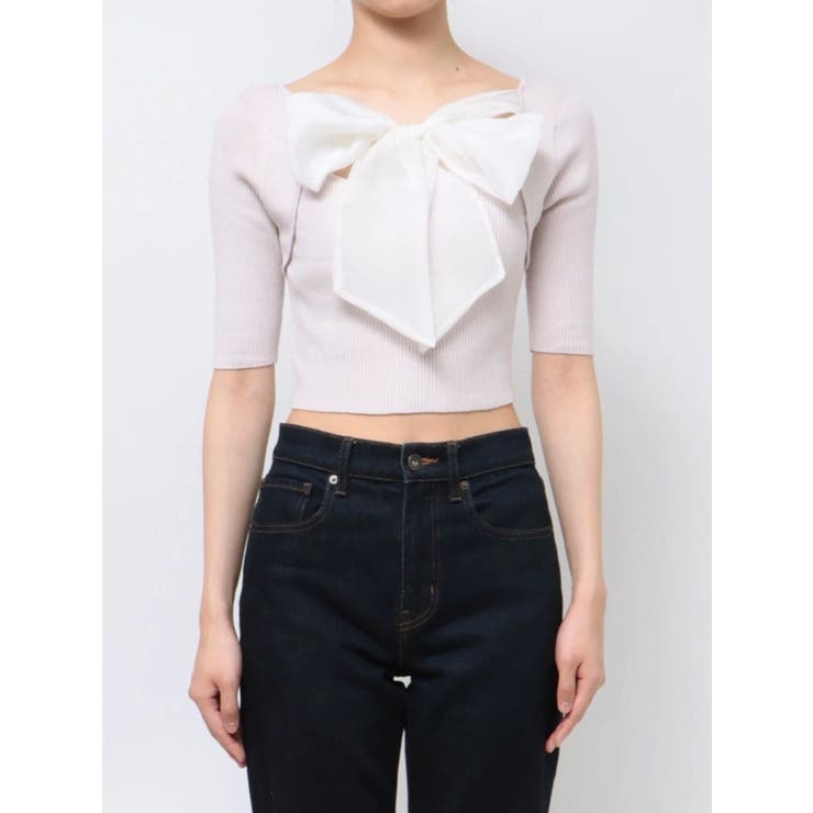 2WAY異素材BIGリボンニット | MERCURYDUO | 詳細画像38 