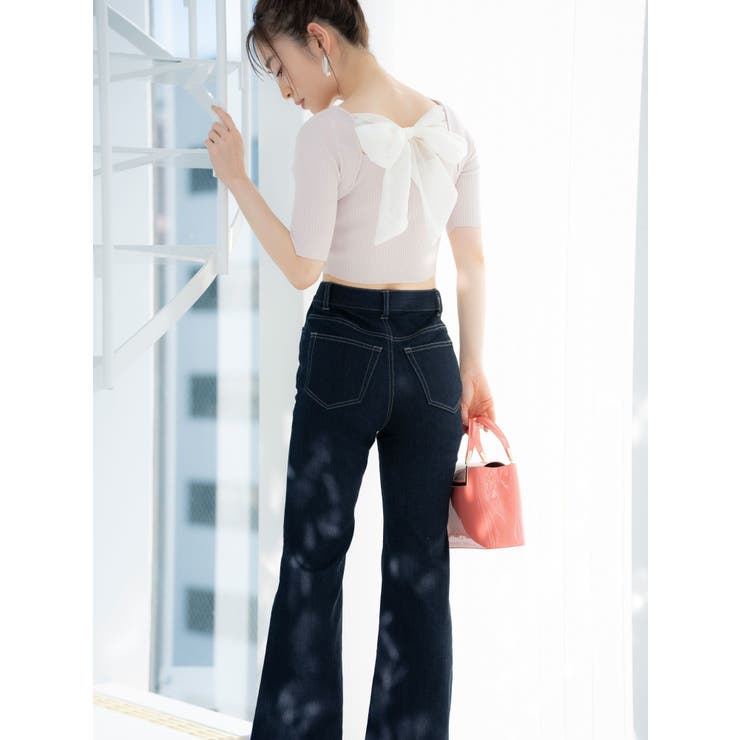 2WAY異素材BIGリボンニット | MERCURYDUO | 詳細画像5 