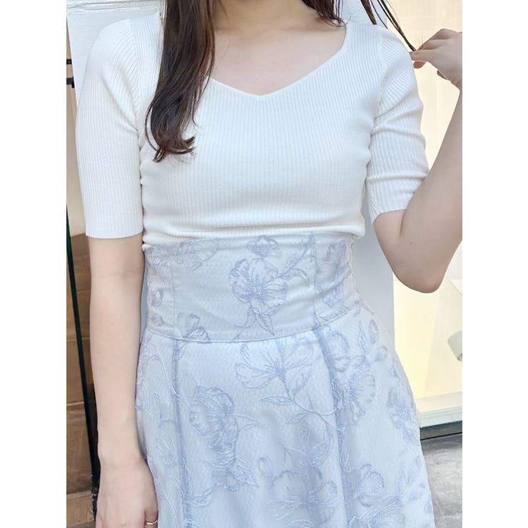 2WAY異素材BIGリボンニット | MERCURYDUO | 詳細画像9 