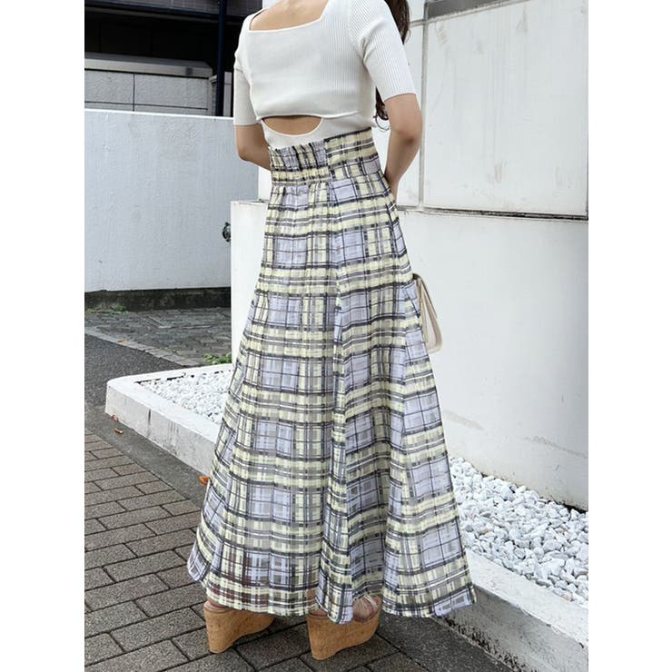 ナローストラップバックスリットリブニット | MERCURYDUO | 詳細画像25 