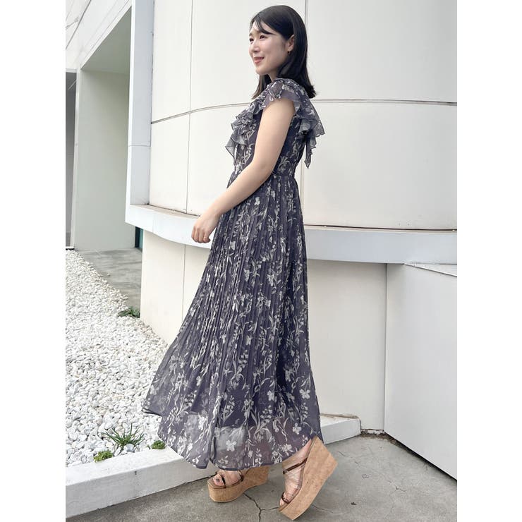 PLEATS PLEASE 花柄プリーツワンピース M 25新作 小花柄プリーツワンピース | ミッシュマッシュ(MISCH