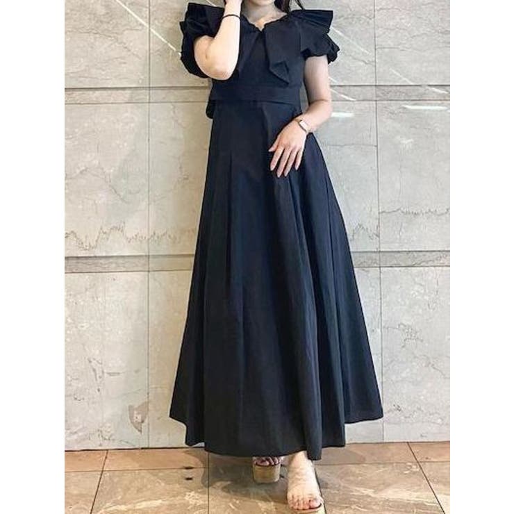 ブラック | バルーンブラウスセットキャミワンピース | MERCURYDUO