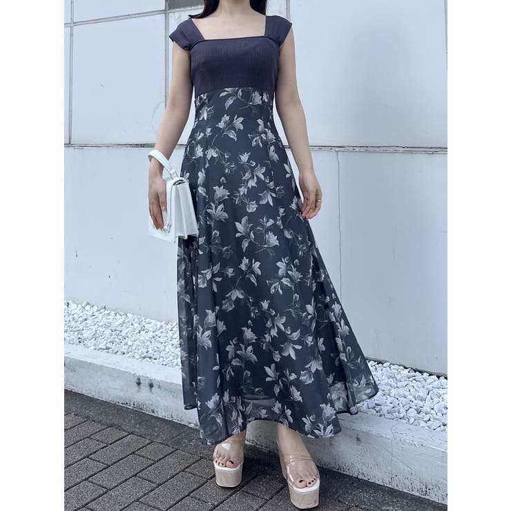 タグ付き 新品【MERCURYDUO】 ベアニットトップス ドッキングワンピース ベアニットドッキングコルセットワンピース[品番:MKSW0058020