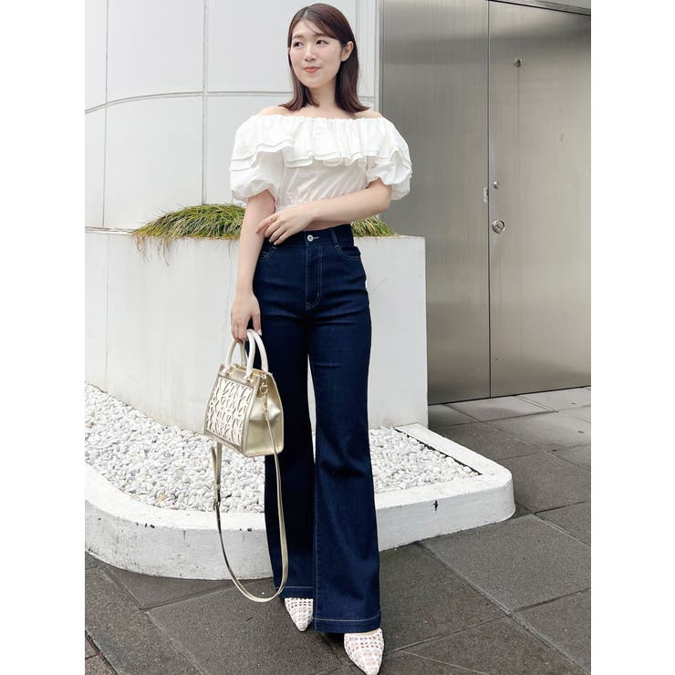 チャーム付スクエアトートバッグ／バックリボンバルーンスリーブブラウス LADYMADE（レディメイド）の「バックリボンバルーンスリーブ