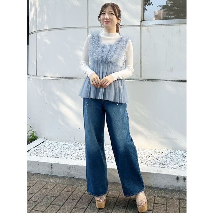 チュールフリルチュニックブラウス | MERCURYDUO | 詳細画像5