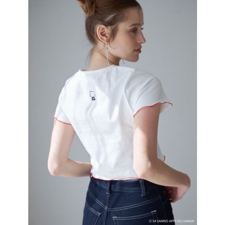 shirocon キティリボンレイヤードブラウス36 yori shirocon キティ