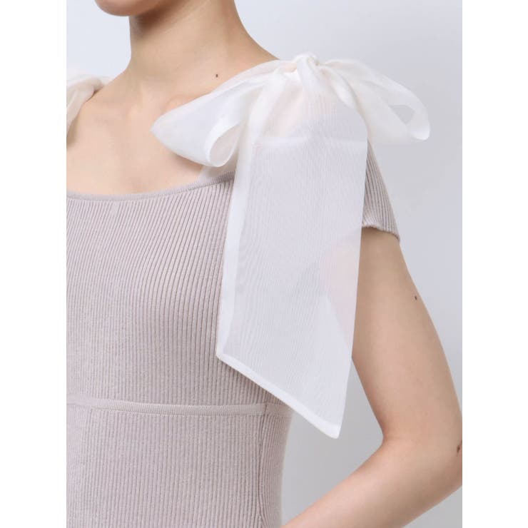 ショルダーリボンニットワンピース | MERCURYDUO | 詳細画像16 