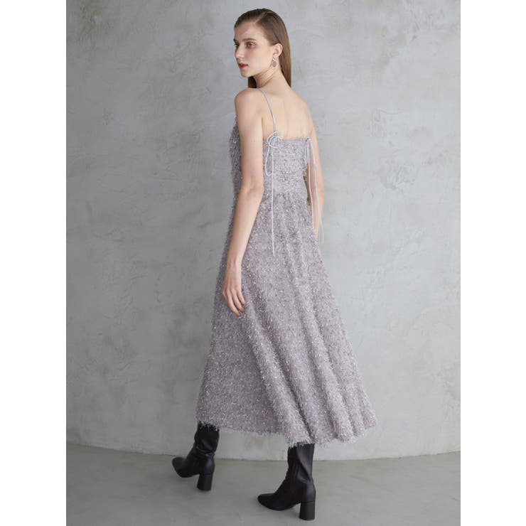 フェザーフレアキャミワンピース[品番：MKSW0058333]｜MERCURYDUO  