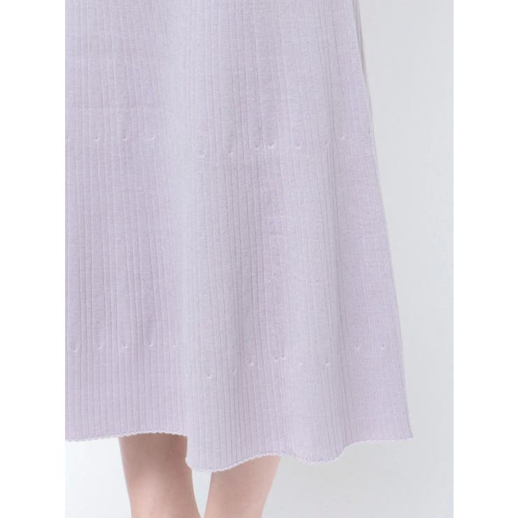 2WAYオーガンジードッキングラッフルニットワンピース | MERCURYDUO | 詳細画像24 