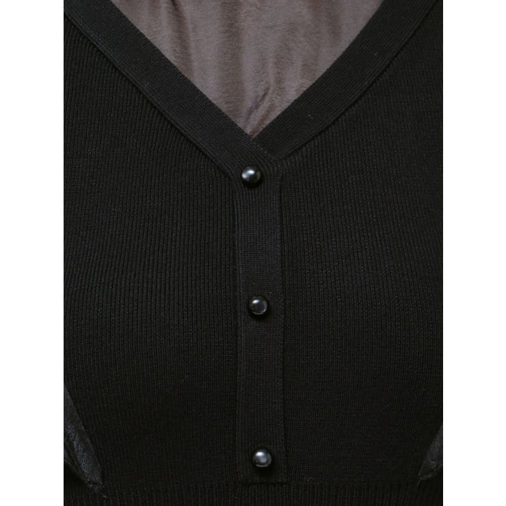 2WAYオーガンジードッキングラッフルニットワンピース | MERCURYDUO | 詳細画像27 