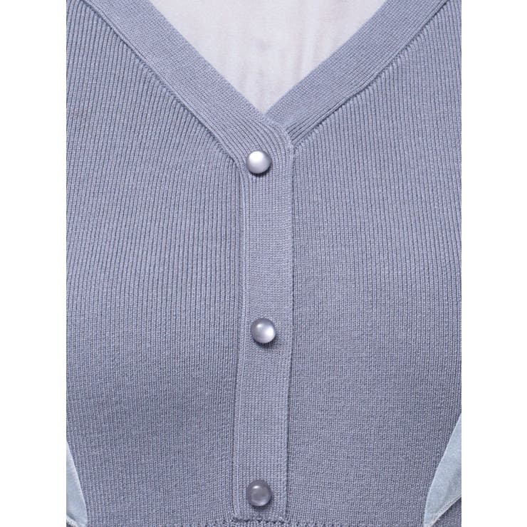 2WAYオーガンジードッキングラッフルニットワンピース | MERCURYDUO | 詳細画像28 