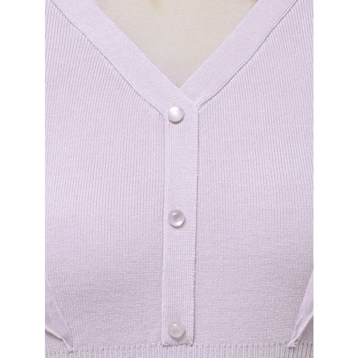 2WAYオーガンジードッキングラッフルニットワンピース | MERCURYDUO | 詳細画像29 