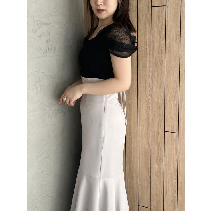 ブラック | シャイニーシアーチュールパフニット | MERCURYDUO