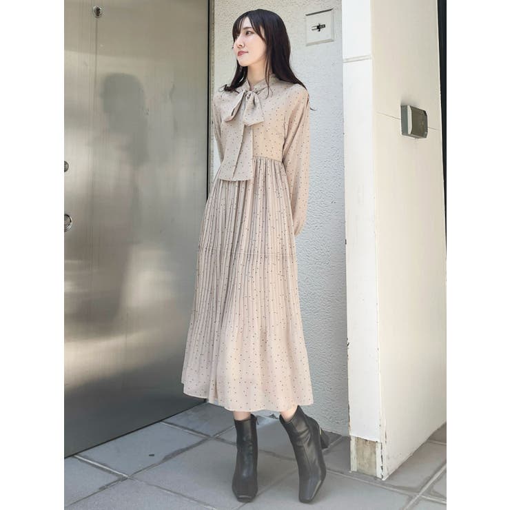 花柄プリーツティアードワンピース | MERCURYDUO | 詳細画像22 