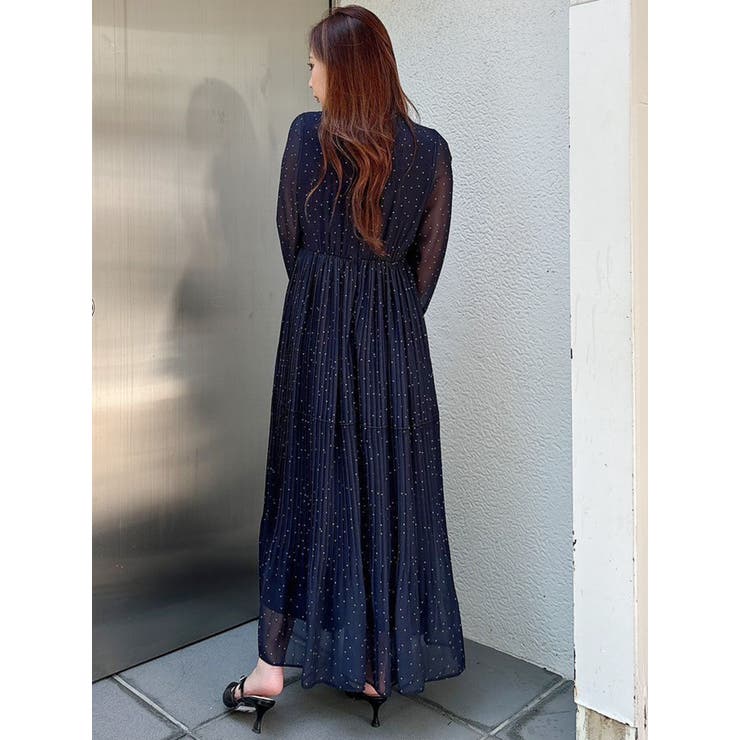 花柄プリーツティアードワンピース | MERCURYDUO | 詳細画像28 