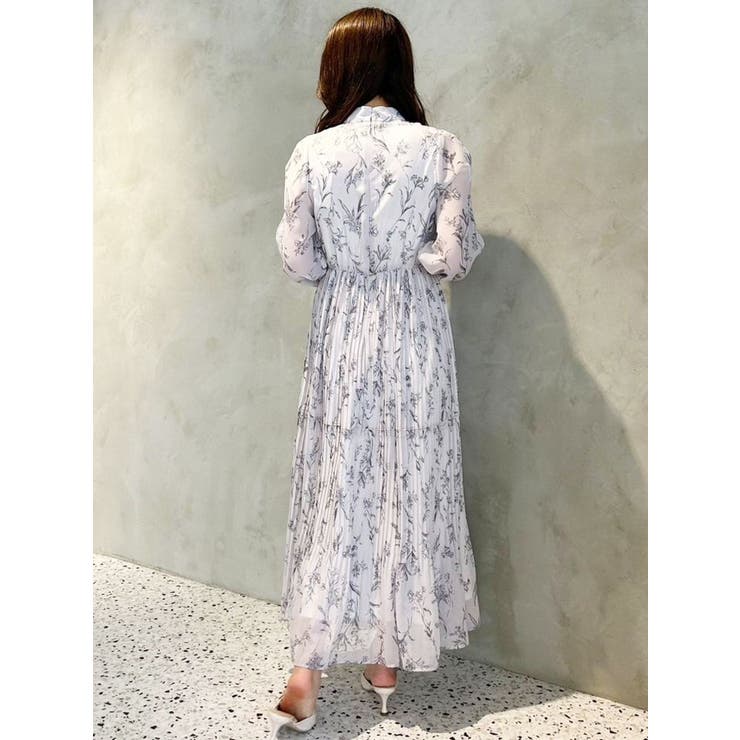 花柄プリーツティアードワンピース | MERCURYDUO | 詳細画像30 