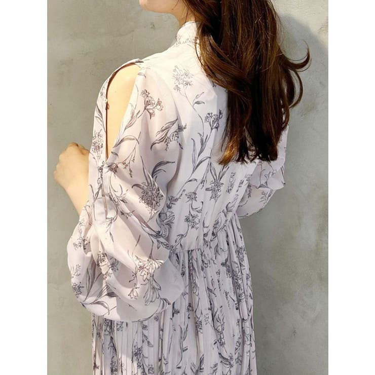 花柄プリーツティアードワンピース | MERCURYDUO | 詳細画像31 