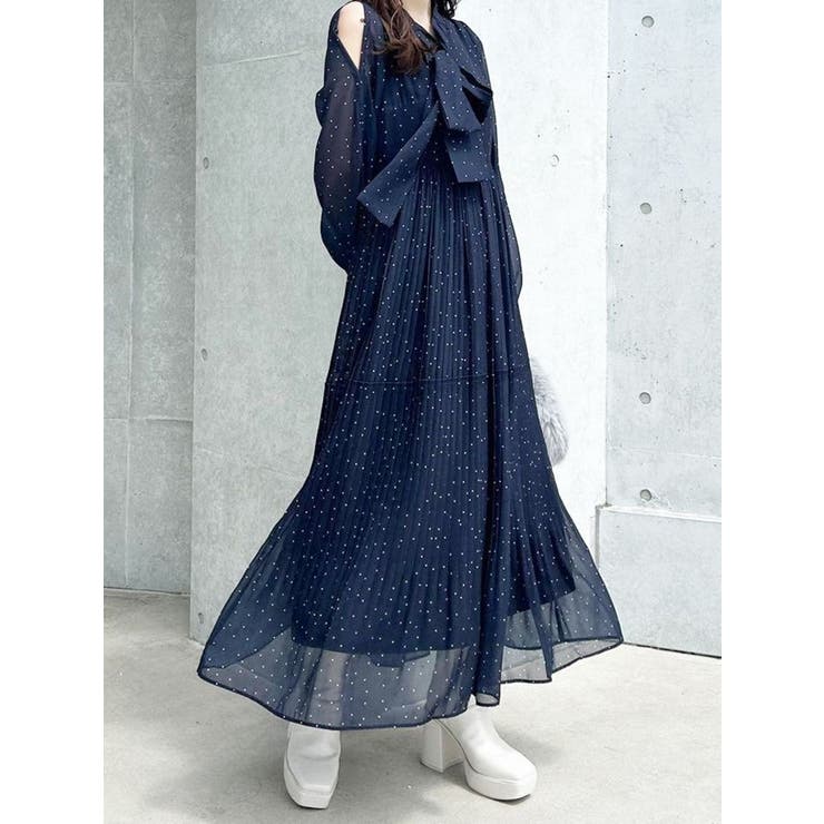 花柄プリーツティアードワンピース | MERCURYDUO | 詳細画像38 