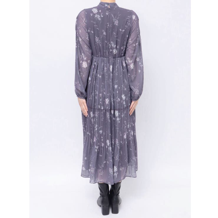 花柄プリーツティアードワンピース | MERCURYDUO | 詳細画像47 