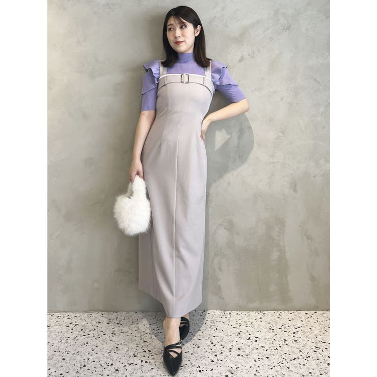 【格安saleスタート】 レイヤード風キャミジャンスカ[品番：MKSW0060294]｜MERCURYDUO ワンピース