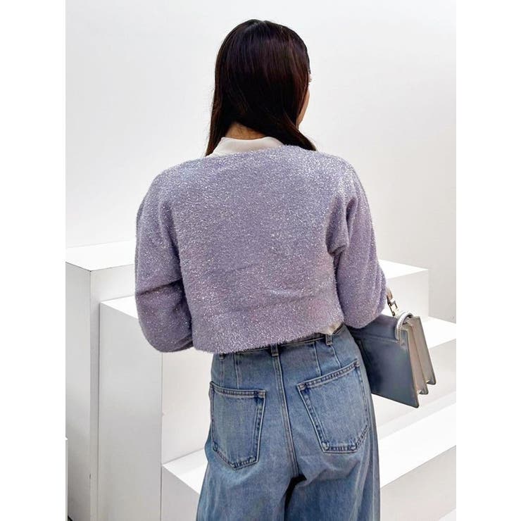 ラメシャギーカーデセットキャミニットワンピース | MERCURYDUO | 詳細画像26 