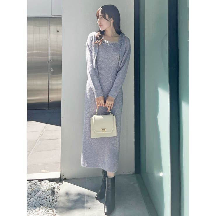 ラメシャギーカーデセットキャミニットワンピース | MERCURYDUO | 詳細画像38 