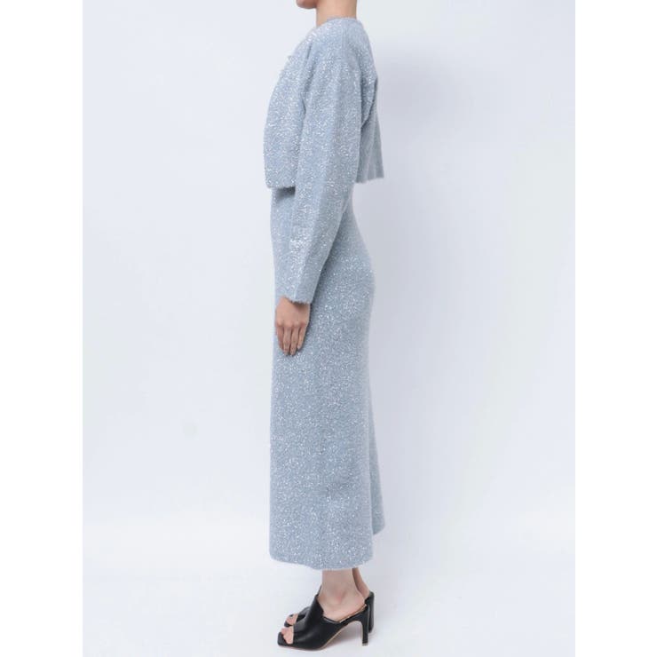 ラメシャギーカーデセットキャミニットワンピース | MERCURYDUO | 詳細画像42 