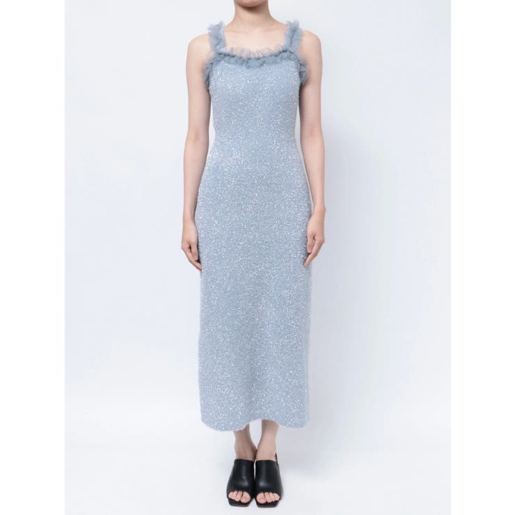 ラメシャギーカーデセットキャミニットワンピース | MERCURYDUO | 詳細画像48 