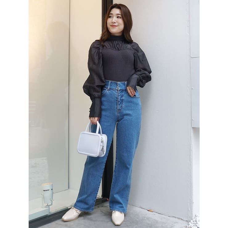 ハイウエストストレートストレッチデニム | MERCURYDUO | 詳細画像13 